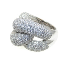 Load image into Gallery viewer, Estate Wrap 18k White Gold 4.0 Carat Diamond Statement Ring
