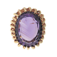 Load image into Gallery viewer, Estate Purple 16.0 Carat Amethyst Ring in 14k Yellow Gold
