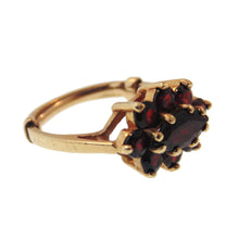 Load image into Gallery viewer, Vintage Natural Garnet Statement Ring in 14k Yellow Gold
