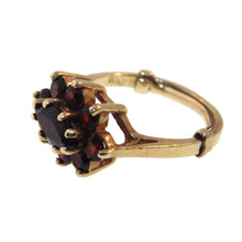 Load image into Gallery viewer, Vintage Natural Garnet Statement Ring in 14k Yellow Gold
