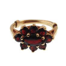Load image into Gallery viewer, Vintage Natural Garnet Statement Ring in 14k Yellow Gold

