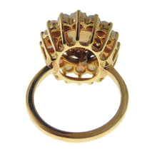 Load image into Gallery viewer, Estate White Opal Diamond Tiered Ring in 14k Yellow Gold
