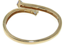 Load image into Gallery viewer, Estate 14k Yellow Gold Chevron Australian Opal Cuff Bracelet by Le Vian
