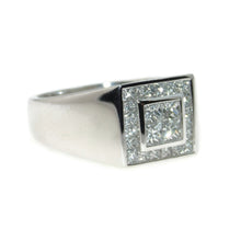 Load image into Gallery viewer, Princess Cut Diamond Cluster Men&#39;s Ring
