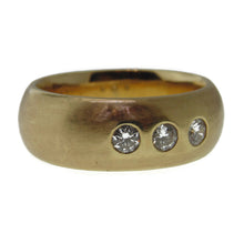 Load image into Gallery viewer, Custom-Made 18k Yellow Gold 8mm Men&#39;s Diamond Band Ring
