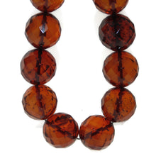 Load image into Gallery viewer, Vintage Baltic Faceted Amber Statement Necklace 20" Long
