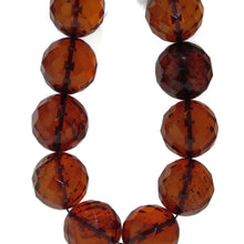 Load image into Gallery viewer, Vintage Baltic Faceted Amber Statement Necklace 20" Long
