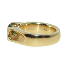 Load image into Gallery viewer, Estate 14k Yellow Gold Suspended Peridot Ring
