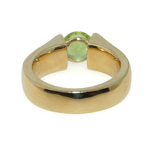 Load image into Gallery viewer, Estate 14k Yellow Gold Suspended Peridot Ring
