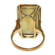 Load image into Gallery viewer, Vintage Citrine Quartz Statement Ring in 14K Yellow Gold
