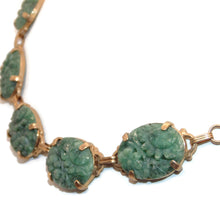 Load image into Gallery viewer, Estate Jade Carved Buddha Pendant &amp; BEaded Necklace in 14k Yellow Gold
