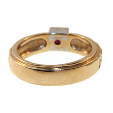 Load image into Gallery viewer, Vintage Natural Solitaire Garnet Ring in 14k Yellow Gold
