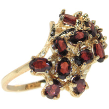 Load image into Gallery viewer, Garnet Statement Ring in 14k Yellow Gold
