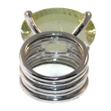 Load image into Gallery viewer, Estate Statement Lemon Quartz Ring in 14k White Gold
