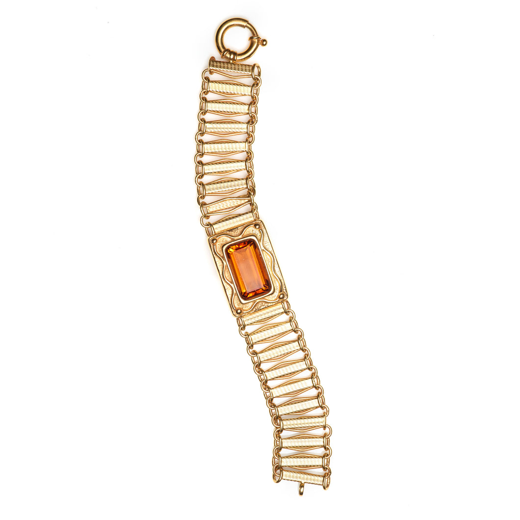 Citrine Bracelet in 14k Yellow Gold