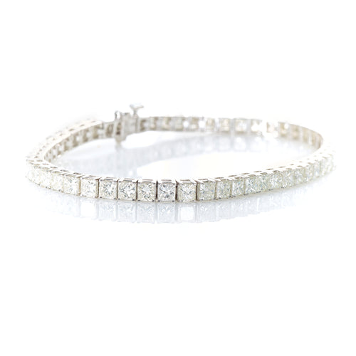 14K White Gold Diamond Tennis Bracelet