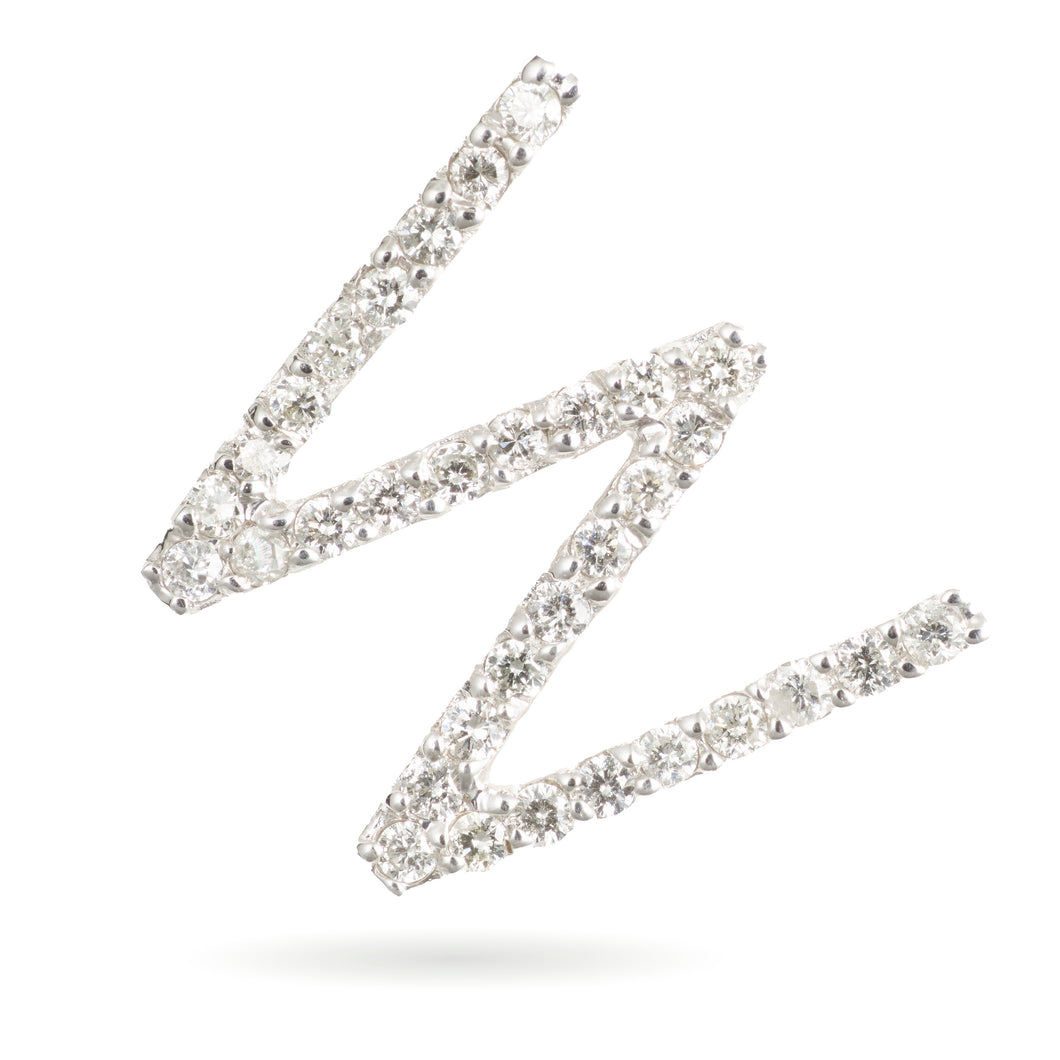Custom-Made 14k White Gold Initial 