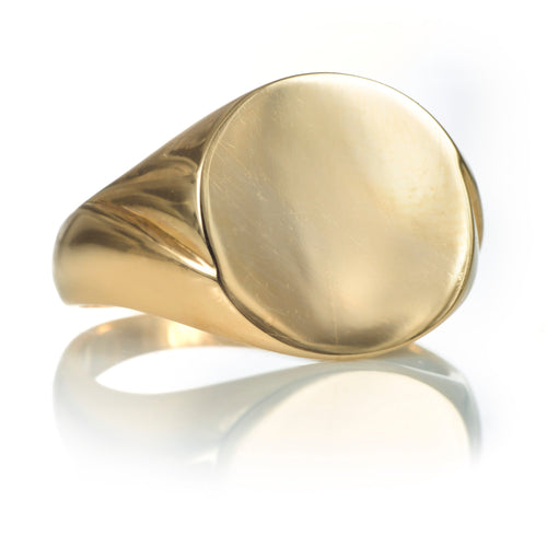 Men's Signet Ring in 14k Yellow Gold