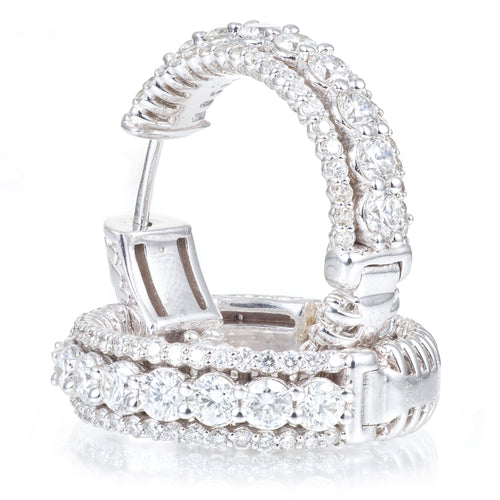 Diamond Hoop Earrings