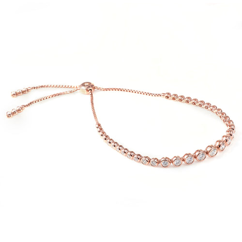 Bezel Graduated Diamond Bracelet