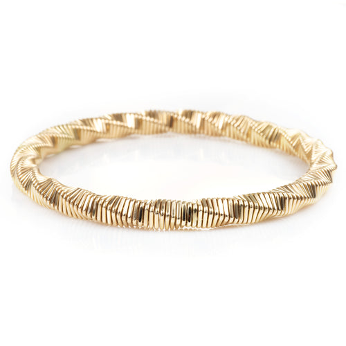 14k Rose Gold Twisted Flex Bracelet