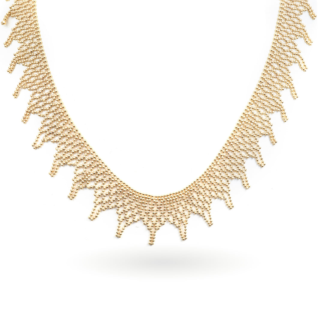 Custom-Made 14k Yellow Gold Necklace (16