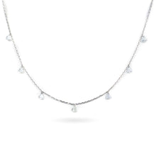Load image into Gallery viewer, Diamond Necklace (7 Stones) in 18k White Gold
