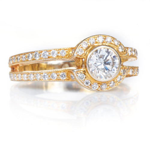 14k Yellow Gold Diamond Ring