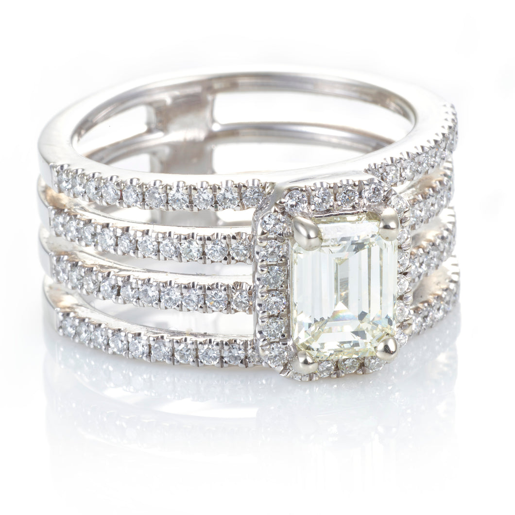 Venetti 14k White Gold Diamond Ring