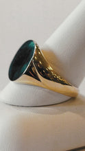 Load and play video in Gallery viewer, Custom-Made Men&#39;s Signet Ring in 14k Yellow Gold
